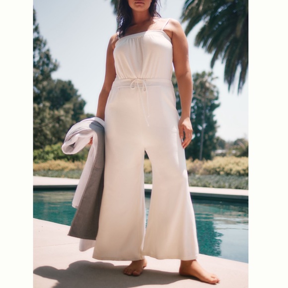 HTF Daily Practice by Anthropologie Strapless Wide-Leg Jumpsuit - Picture 7 of 7